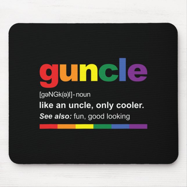 Pregnancy Announcemen For Gay Uncle New Uncle  Mousepad (Vorne)