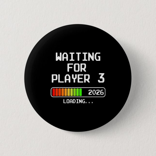 Pregnancy Announcement 2026 Waiting For Player 3 D Button (Vorderseite)