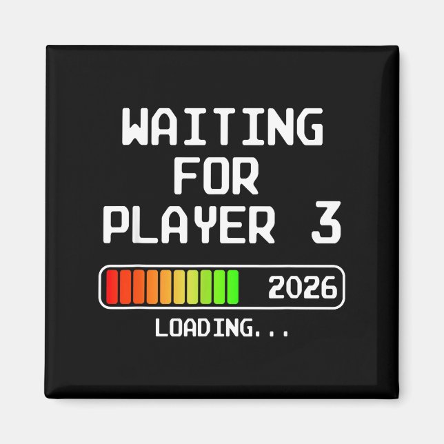 Pregnancy Announcement 2026 Waiting For Player 3 D Magnet (Vorne)