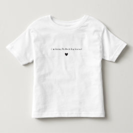 Pregnancy Announcement Big Sister Toddler Shirt