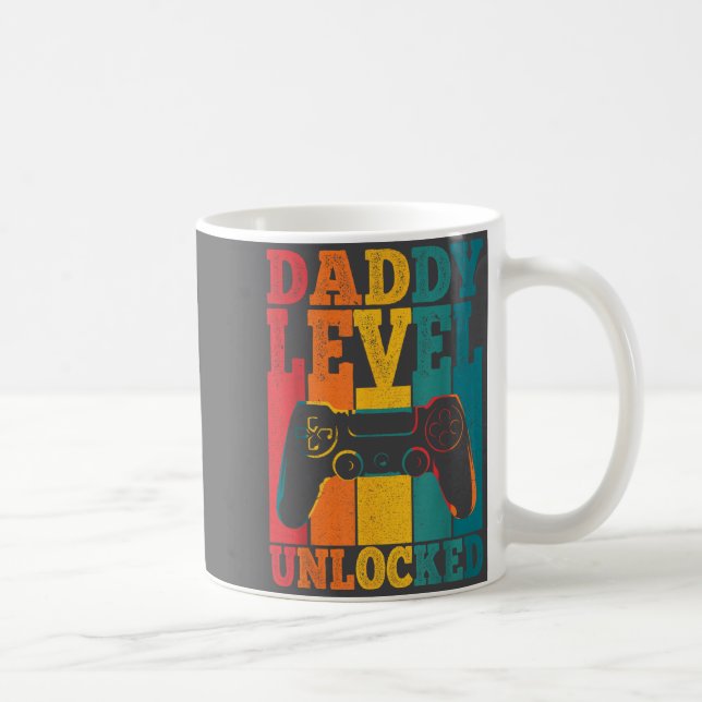 Pregnancy Announcement Dad Level Unlocked New Dadd Kaffeetasse (Rechts)