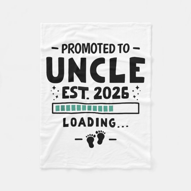Pregnancy Announcement For Family Promoted To Uncl Fleecedecke (Vorderseite)