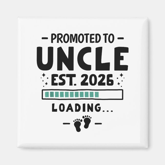 Pregnancy Announcement For Family Promoted To Uncl Magnet (Vorne)