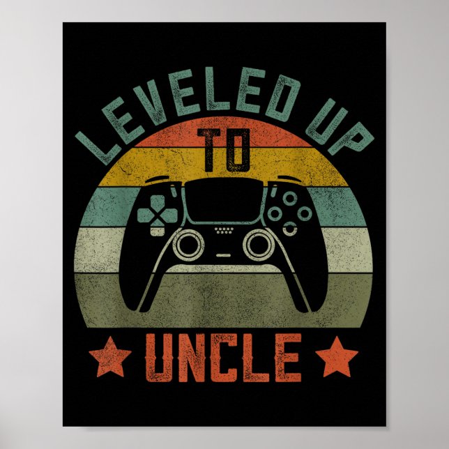 Pregnancy Announcement Gamer Apparel, Funny New Un Poster (Vorne)