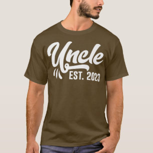Pregnancy Announcement Geschenk Onkel Est 2023 Pre T-Shirt