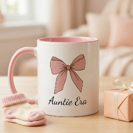 Pregnancy Announcement Gift For Aunt Proud Bow Zweifarbige Tasse