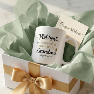 Pregnancy Announcement Gift for Mom Tasse