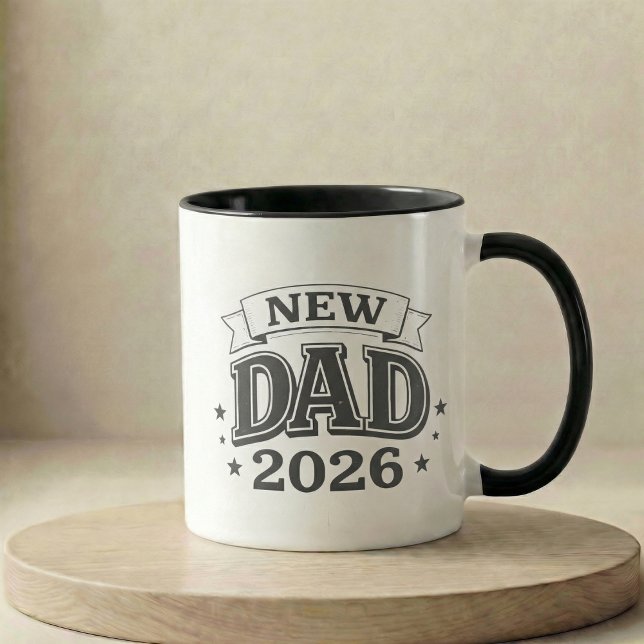 Pregnancy Announcement Gift New Dad 2026 Tasse (Pregnancy Announcement Gift New Dad 2026 Mug)