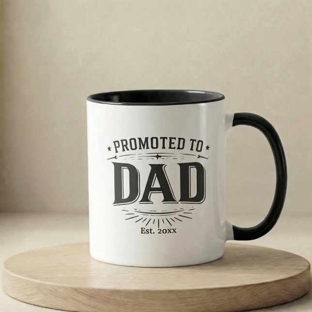 Pregnancy Announcement Gift Promoted To Dad Tasse (Pregnancy Announcement Gift Promoted To Dad Mug)