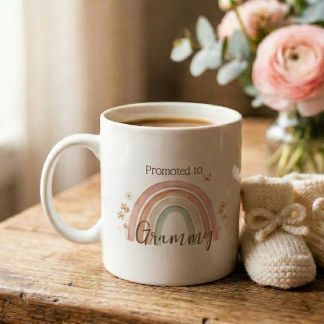 Pregnancy Announcement Grammy Gift Kaffeetasse (Von Creator hochgeladen)