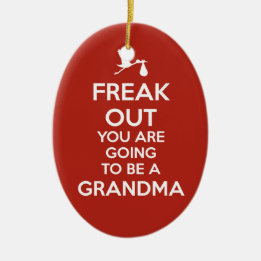 Pregnancy Announcement Grandma Ornament Christmas