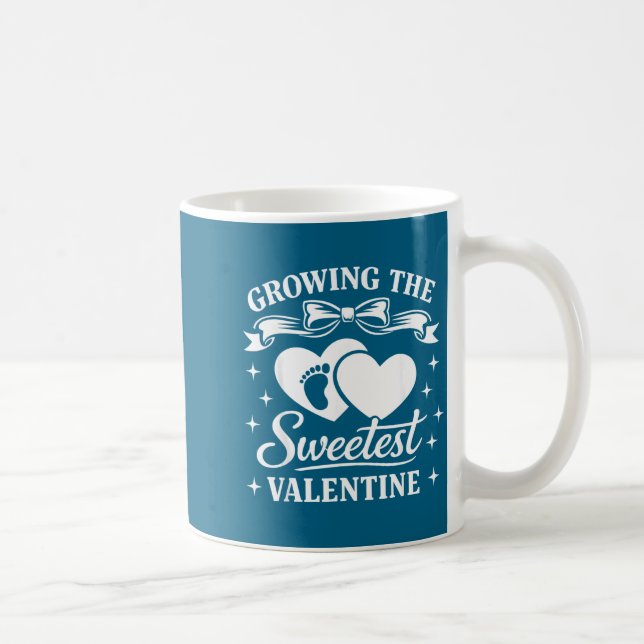 Pregnancy Announcement Growing The Sweetest Valent Kaffeetasse (Rechts)