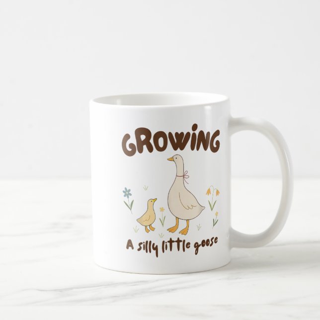 Pregnancy Announcement Mom Growing A Silly Little  Kaffeetasse (Rechts)