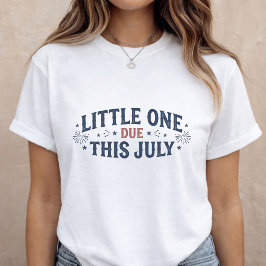 Pregnancy Announcement Mom to Be 4th of July T-Shirt