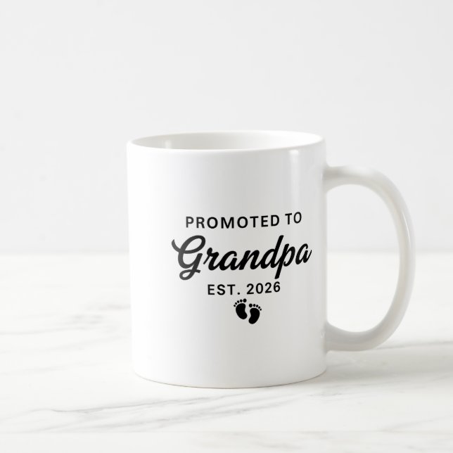Pregnancy Announcement New Grandpa Promoted To Gra Kaffeetasse (Rechts)