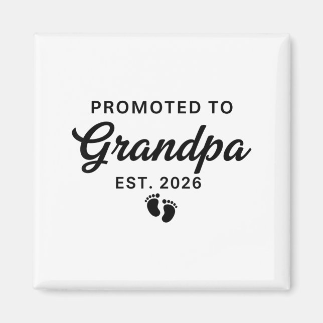 Pregnancy Announcement New Grandpa Promoted To Gra Magnet (Vorne)