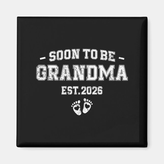 Pregnancy Announcement Soon To Be Grandma 2026  Magnet (Vorne)