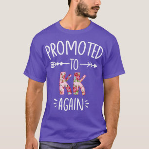 Pregnancy Announcement Soon to Be Kk Again Floral T-Shirt
