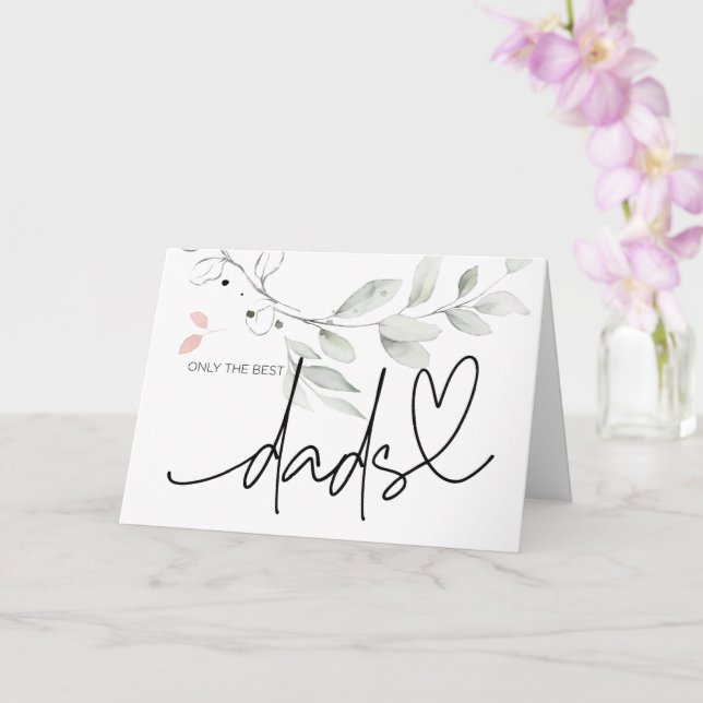Pregnancy Baby Reveal Dad Grandfather to Be Card Karte (Orchidee)