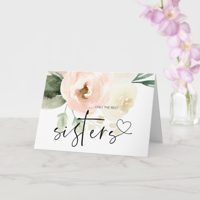 Pregnancy Baby Reveal Geschenk an Schwester New Au Karte (Orchidee)