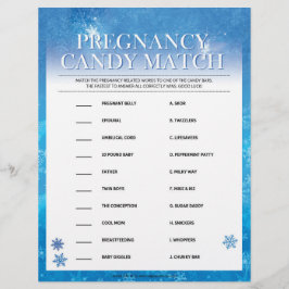 Pregnancy Candy Match [Snowy Blue] Briefbogen