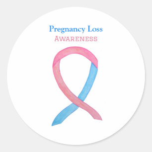 Pregnancy Loss Awareness Ribbon Art Decor Sticker