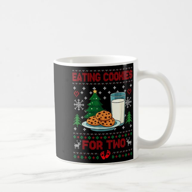 Pregnancy New Mom Baby Pregnant Christmas Couples  Kaffeetasse (Rechts)