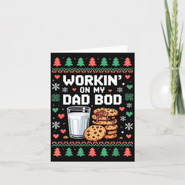 Pregnancy New Mom Baby Pregnant Christmas Matching Karte (Vorderseite)