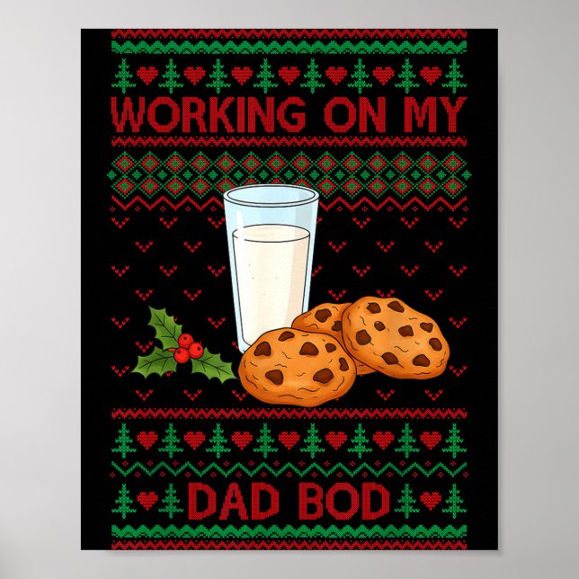 Pregnancy New Mom Baby Pregnant Christmas Matching Poster (Vorne)