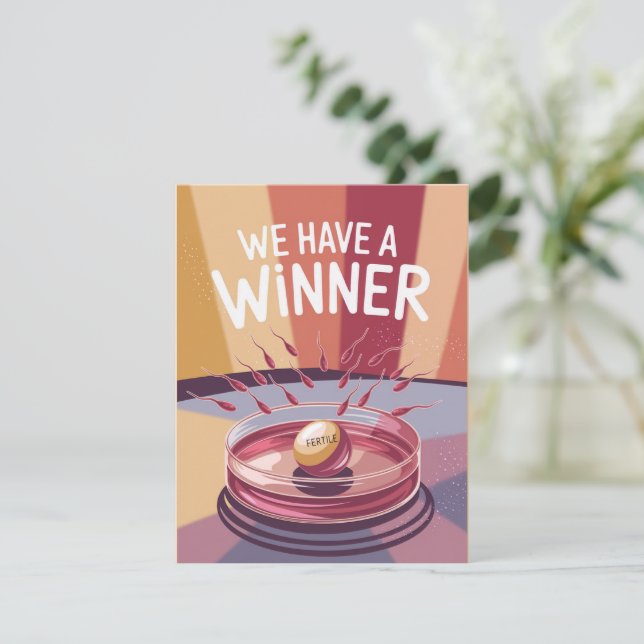 Pregnancy Prenouncinner Feiertagskarte (Stehend Vorderseite)