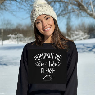 Pregnancy Pumpkin Pie für zwei lustige Sweatshirt