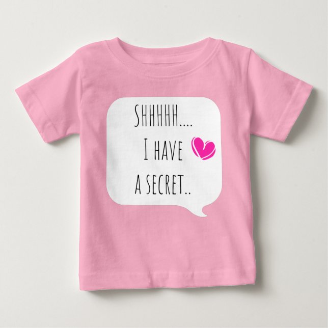 Pregnancy reveal big sister baby t-shirt (Vorderseite)