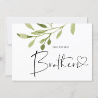Pregnancy Reveal Brother Baby Announccard