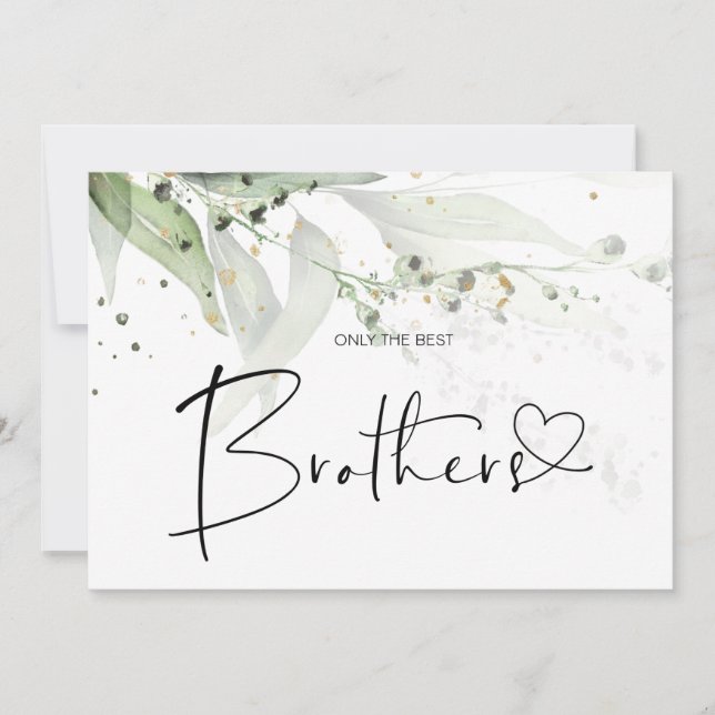 Pregnancy Reveal Brother New Baby Ankündigungen (Vorderseite)