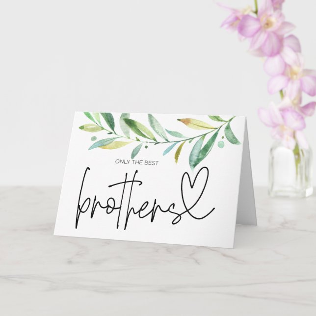 Pregnancy Reveal Brother Uncle to Be I'm Pregnant  Karte (Orchidee)