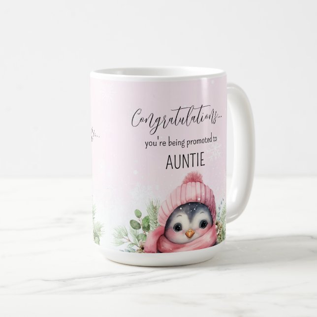 Pregnancy Reveal Förderung der Ankündigung Baby Gi Kaffeetasse (VorderseiteRechts)