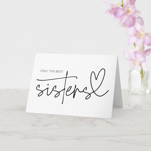 Pregnancy Reveal Sister Aunti to Be I'm Pregnant Karte (Orchidee)