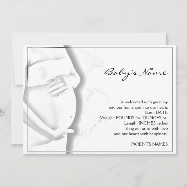 Pregnant Bly Baby Sketch Ankündigung (Vorderseite)