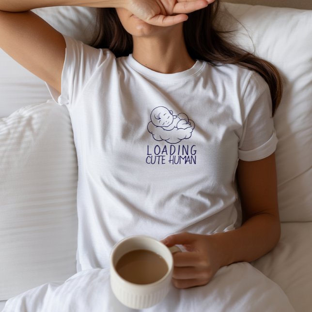 Pregnant First Mothers Day blue T-Shirt (Von Creator hochgeladen)