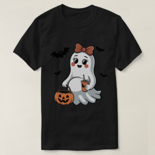 Pregnant Ghost Halloween Ankündigung   Umstandsmod T-Shirt