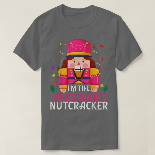 Pregnant Nutcracker Matching Family Group Christma T-Shirt (Design vorne)