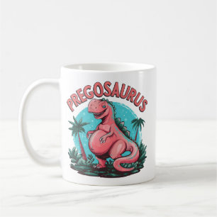 Pregosaurus Funny Pregnancy Ankündigung Dino Mama Kaffeetasse