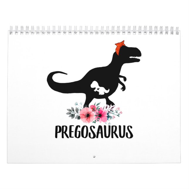 Pregosaurus Funny Pregnancy Geschenk Kalender (Titelbild)