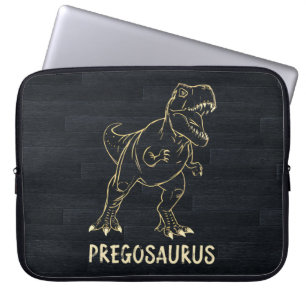 Pregosaurus Lustiger Dinosaurier Mama Schwangersch Laptopschutzhülle