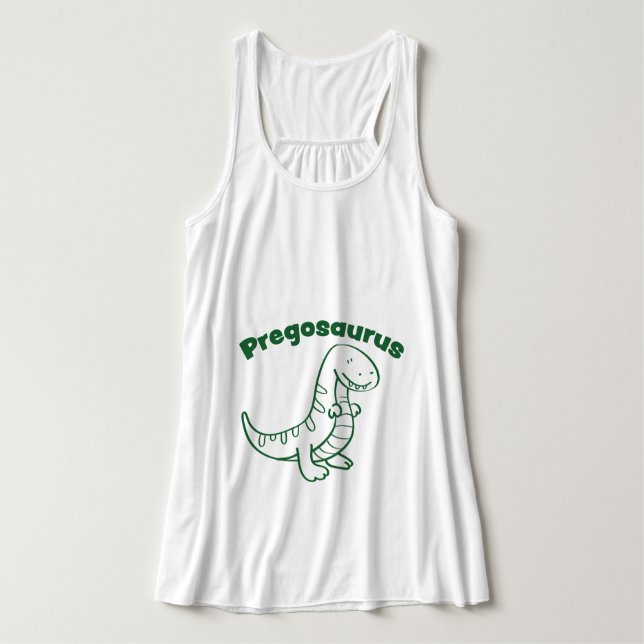 Pregosaurus Maternity Tank Top (Design Vorderseite)