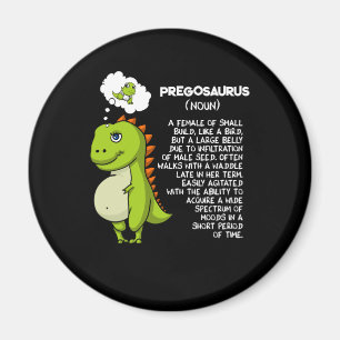 Pregosaurus T-Rex Dinosaur Mama Schwangerschaft Mu Magnet