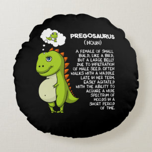 Pregosaurus T-Rex Rundes Kissen