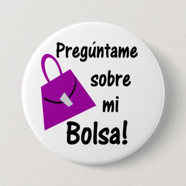 Preguntame Sobre MI Bolsa Knopf Button (Vorderseite)