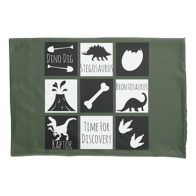 Prehistorisch Dinosaur Dig Kissenbezug (Vorderseite)