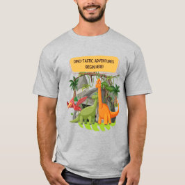 PREHISTORISCHE DINOSAUR Abenteuer QUOTEN T-Shirt